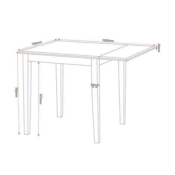 Seconique Vienna Flip Top Dining Table Set Seconique Vienna Flip Top Dining Table Set -Harmony Furniture Store 1000096844 alt03