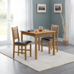 Julian Bowen Coxmoor Oak Square Dining Table -Harmony Furniture Store 1000097629 alt02