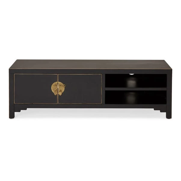 Dunelm Hanna Black Wide TV Stand Dunelm Hanna Black Wide TV Stand -Harmony Furniture Store 1000146593 alt01