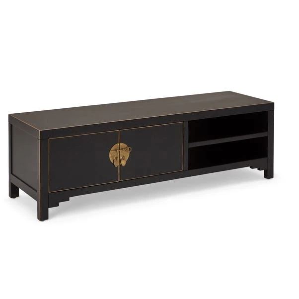 Dunelm Hanna Black Wide TV Stand Dunelm Hanna Black Wide TV Stand -Harmony Furniture Store 1000146593 alt04