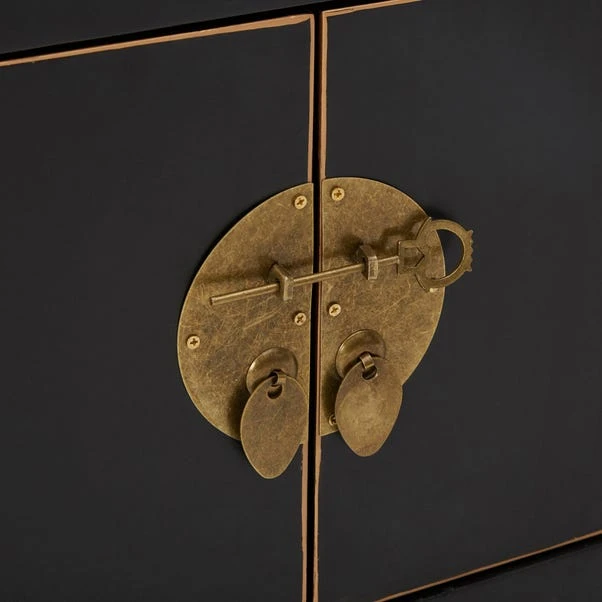 Dunelm Hanna Black Wide TV Stand Dunelm Hanna Black Wide TV Stand -Harmony Furniture Store 1000146593 alt05