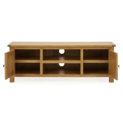 Dunelm Bromley Wide TV Unit Oak -Harmony Furniture Store 1000157737 alt02