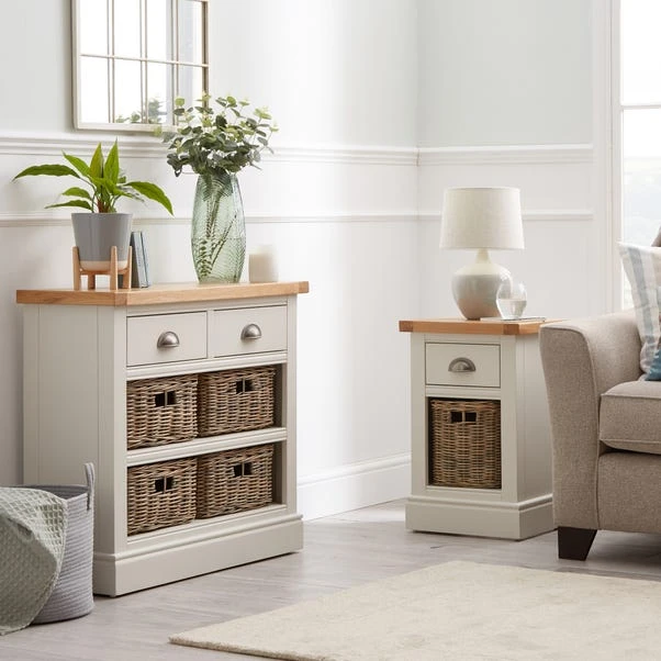 Dunelm Compton Ivory Console Table with Baskets Dunelm Compton Ivory Console Table With Baskets -Harmony Furniture Store 1000157740 alt01