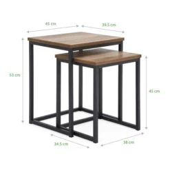 Dunelm Fulton Square Nest Of Tables 4 Dunelm Fulton Square Nest Of Tables -Harmony Furniture Store 1000157778 alt08