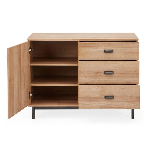 Dunelm Fulton Oak Effect Small Sideboard Dunelm Fulton Oak Effect Small Sideboard -Harmony Furniture Store 1000157785 alt02