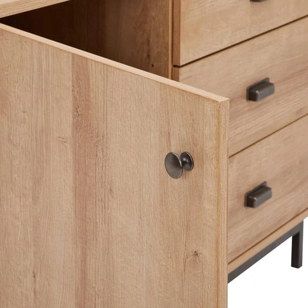 Dunelm Fulton Oak Effect Small Sideboard Dunelm Fulton Oak Effect Small Sideboard -Harmony Furniture Store 1000157785 alt05