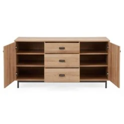 Dunelm Fulton Oak Effect Large Sideboard -Harmony Furniture Store 1000157788 alt02