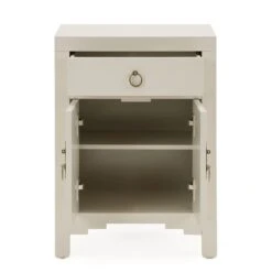 Dunelm Hanna Small 1 Drawer & 1 Door Chest, Oyster Grey -Harmony Furniture Store 1000157791 alt03
