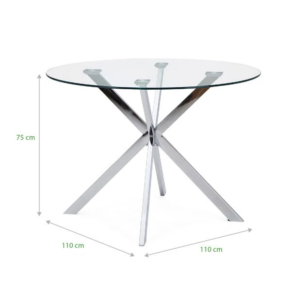 Dunelm Lumia Glass Round Table Dunelm Lumia Glass Round Table -Harmony Furniture Store 1000157901 alt08