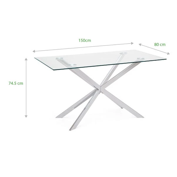 Dunelm Lumia Glass Dining Table Dunelm Lumia Glass Dining Table -Harmony Furniture Store 1000157902 alt08