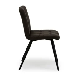 Dunelm Porter Set Of 2 Dining Chairs Grey Microsuede -Harmony Furniture Store 1000157983 alt04