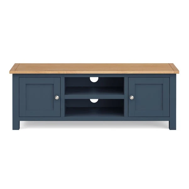 Dunelm Bromley Blue Wide TV Stand Dunelm Bromley Blue Wide TV Stand -Harmony Furniture Store 1000162404 alt01