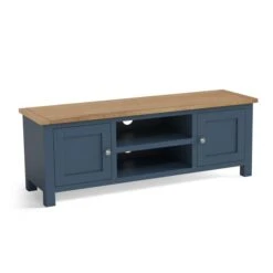 Dunelm Bromley Blue Wide TV Stand 2 Dunelm Bromley Blue Wide TV Stand -Harmony Furniture Store 1000162404 alt02