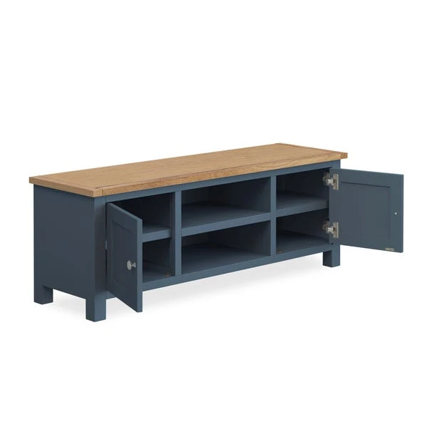Dunelm Bromley Blue Wide TV Stand Dunelm Bromley Blue Wide TV Stand -Harmony Furniture Store 1000162404 alt03