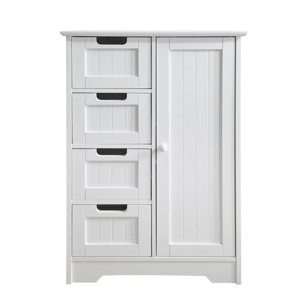 Lloyd Pascal White 4 Drawer Storage Cabinet Lloyd Pascal White 4 Drawer Storage Cabinet -Harmony Furniture Store 1000166495 alt04