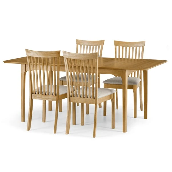Julian Bowen Ibsen Dining Table with 4 Chairs Julian Bowen Ibsen Dining Table With 4 Chairs -Harmony Furniture Store 1000169331 alt01