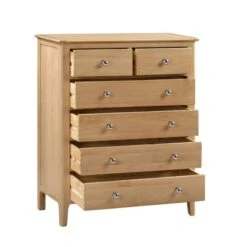 Julian Bowen Cotswold 6 Drawer Chest, Oak 4 Julian Bowen Cotswold 6 Drawer Chest, Oak -Harmony Furniture Store 1000169820 alt04
