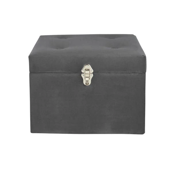 Dunelm Luxe Grey Velvet Storage Trunk Dunelm Luxe Grey Velvet Storage Trunk -Harmony Furniture Store 1000184653 alt03