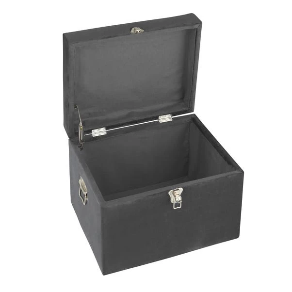 Dunelm Luxe Grey Velvet Storage Trunk Dunelm Luxe Grey Velvet Storage Trunk -Harmony Furniture Store 1000184653 alt04