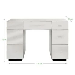 Dunelm Venetian 7 Drawer Dressing Table, Mirrored -Harmony Furniture Store 30054110 alt07