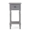 Dunelm Lucy Cane Grey Telephone Table