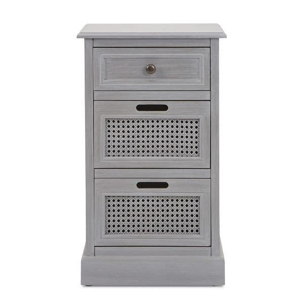 Dunelm Lucy Cane 3 Drawer Bedside Table Dunelm Lucy Cane 3 Drawer Bedside Table -Harmony Furniture Store 30267546