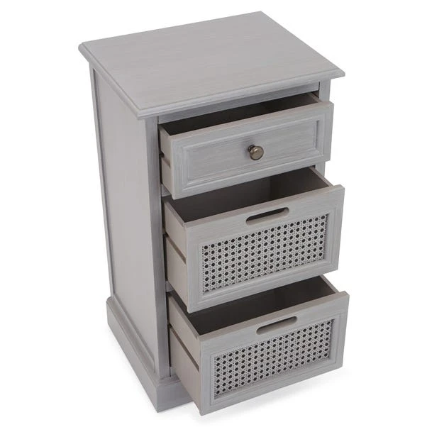 Dunelm Lucy Cane 3 Drawer Bedside Table Dunelm Lucy Cane 3 Drawer Bedside Table -Harmony Furniture Store 30267546 alt04