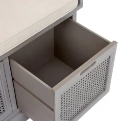 Dunelm Lucy Cane Grey Storage Bench -Harmony Furniture Store 30267548 alt04