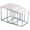 Seconique Charisma White High Gloss Nest Of Tables