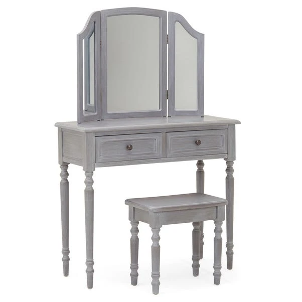 Dunelm Lucy Cane 2 Drawer Dressing Table Set with Mirror Dunelm Lucy Cane 2 Drawer Dressing Table Set With Mirror -Harmony Furniture Store 30564558 alt03
