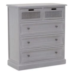Dunelm Lucy Cane 5 Drawer Chest 3 Dunelm Lucy Cane 5 Drawer Chest -Harmony Furniture Store 30564783 alt04