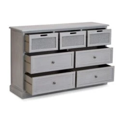 Dunelm Lucy Cane 7 Drawer Chest -Harmony Furniture Store 30569887 alt03
