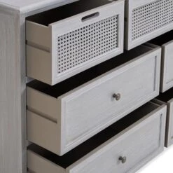 Dunelm Lucy Cane 7 Drawer Chest -Harmony Furniture Store 30569887 alt05