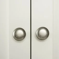 Dunelm Compton Double 3 Drawer Wardrobe, Ivory & Oak -Harmony Furniture Store 30605616 alt05