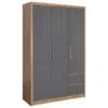 Seconique Seville Triple 2 Drawer Wardrobe