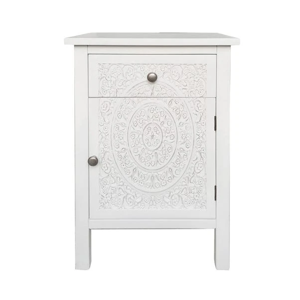 Dunelm Samira 1 Door & 1 Drawer Chest, White Dunelm Samira 1 Door & 1 Drawer Chest, White -Harmony Furniture Store 30609614