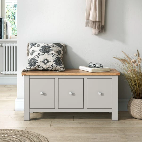 Dunelm Bromley Grey Storage Bench Dunelm Bromley Grey Storage Bench -Harmony Furniture Store 30645262