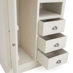 Dunelm Compton Small Wardrobe, Ivory & Oak -Harmony Furniture Store 30645271 alt03