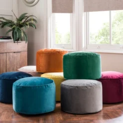 Dunelm Isla Pouffe - Blush -Harmony Furniture Store 30652172 alt05