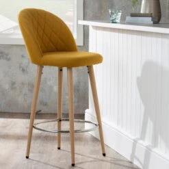 Dunelm Astrid Fabric Bar Stool