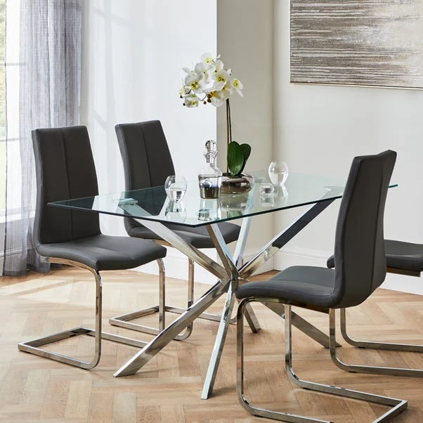 Dunelm Lumia Glass Dining Table Dunelm Lumia Glass Dining Table -Harmony Furniture Store 30666143