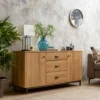 Dunelm Fulton Oak Effect Large Sideboard