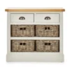 Dunelm Compton Ivory Console Table With Baskets