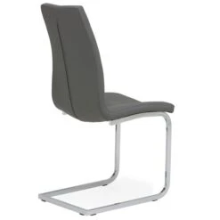 Dunelm Jamison Set Of 2 Faux Leather Grey Dining Chairs -Harmony Furniture Store 30668447 alt05