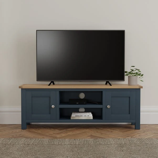 Dunelm Bromley Blue Wide TV Stand Dunelm Bromley Blue Wide TV Stand -Harmony Furniture Store 30685238
