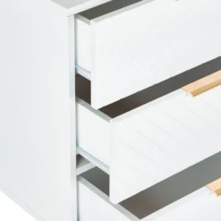 Dunelm Maurice 6 Drawer Chest, White -Harmony Furniture Store 30685398 alt04