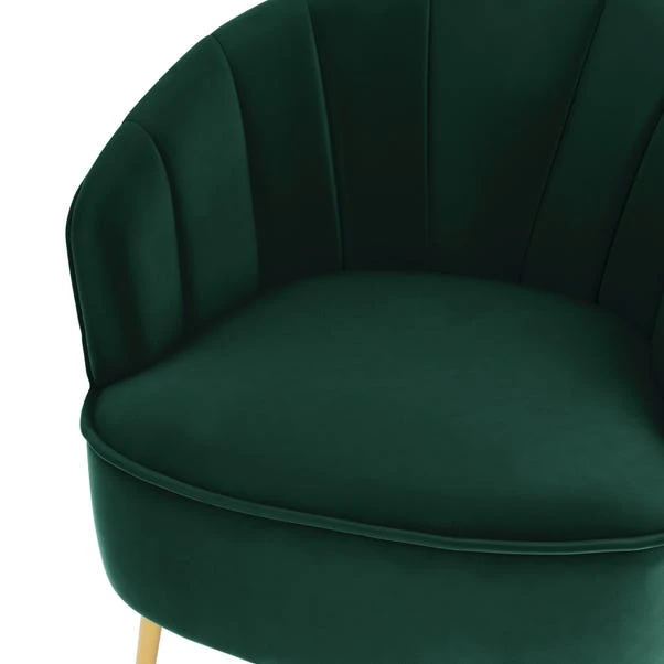Dunelm Matilda Velvet Shell Accent Chair Dunelm Matilda Velvet Shell Accent Chair -Harmony Furniture Store 30687288 alt04