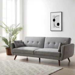 Kyoto Bobby Grey 3 Seater Sofa Bed -Harmony Furniture Store 30699157 alt02