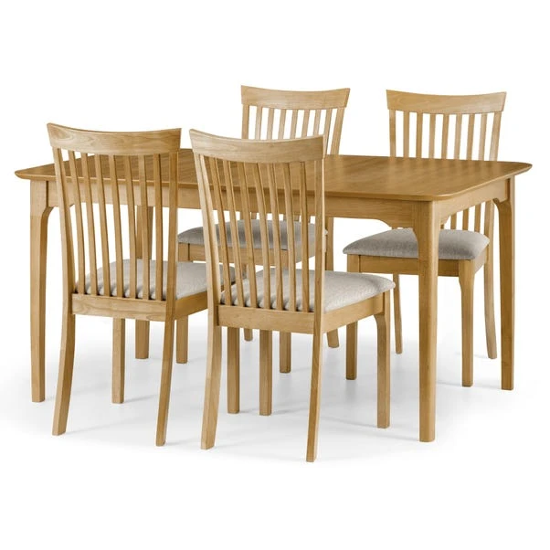 Julian Bowen Ibsen Dining Table with 4 Chairs Julian Bowen Ibsen Dining Table With 4 Chairs -Harmony Furniture Store 30705766