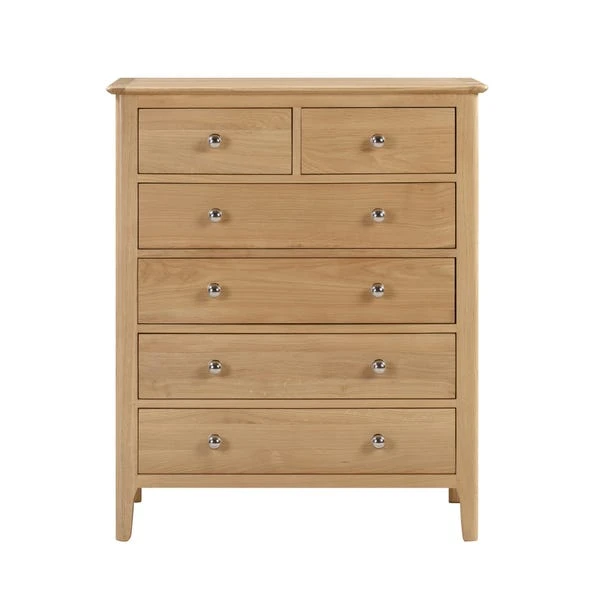 Julian Bowen Cotswold 6 Drawer Chest, Oak Julian Bowen Cotswold 6 Drawer Chest, Oak -Harmony Furniture Store 30708594